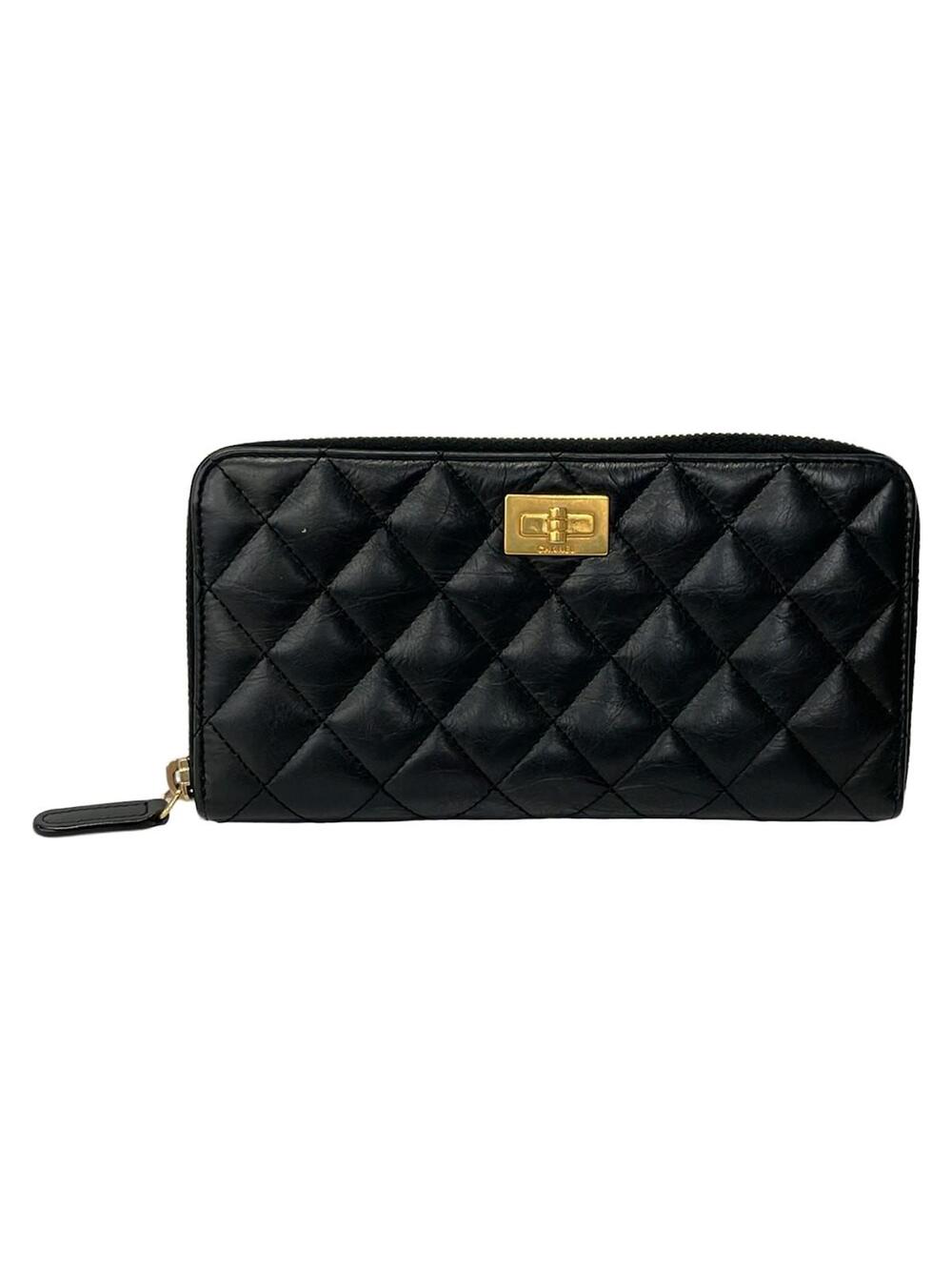 Chanel Matelasse Black Lambskin Long #371913C71B